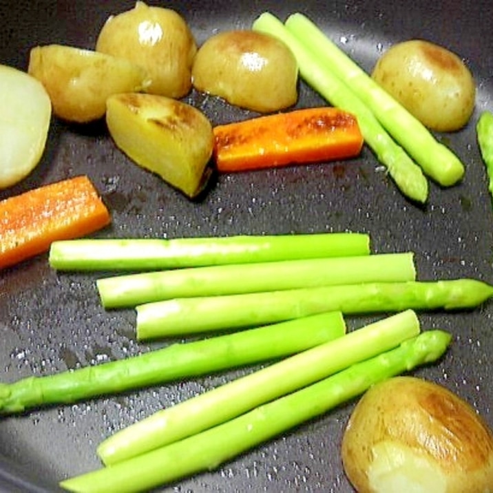 シンプルに野菜の鉄板焼き